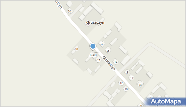Gruszczyn, Gruszczyn, 17b, mapa Gruszczyn