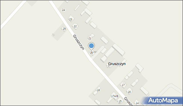 Gruszczyn, Gruszczyn, 20, mapa Gruszczyn