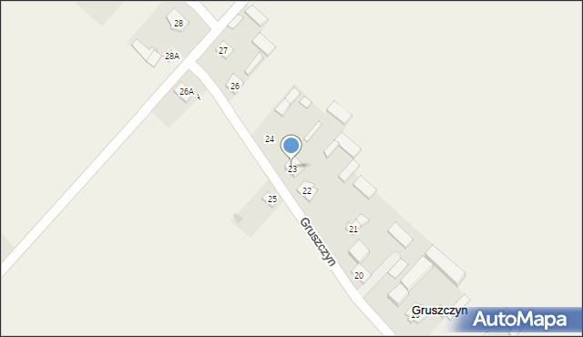 Gruszczyn, Gruszczyn, 23, mapa Gruszczyn