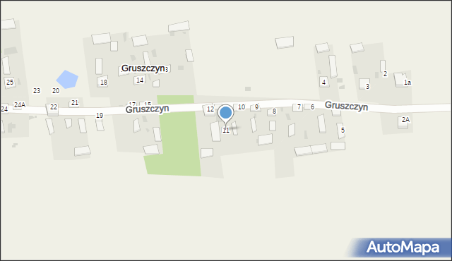 Gruszczyn, Gruszczyn, 11, mapa Gruszczyn