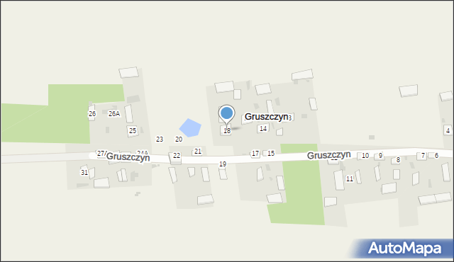 Gruszczyn, Gruszczyn, 18, mapa Gruszczyn