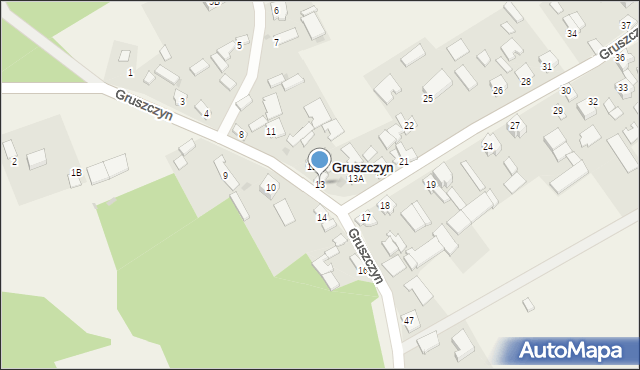 Gruszczyn, Gruszczyn, 13, mapa Gruszczyn