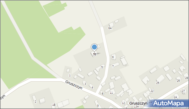 Gruszczyn, Gruszczyn, 5B, mapa Gruszczyn