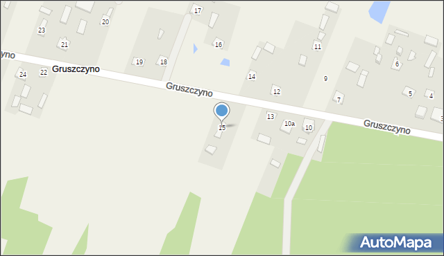 Gruszczyno, Gruszczyno, 15, mapa Gruszczyno