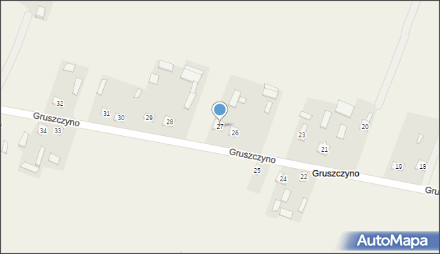 Gruszczyno, Gruszczyno, 27, mapa Gruszczyno