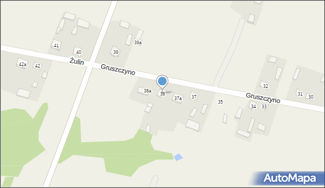 Gruszczyno, Gruszczyno, 38, mapa Gruszczyno