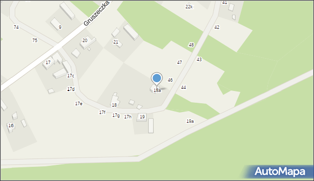 Gruszeczka, Gruszeczka, 18a, mapa Gruszeczka