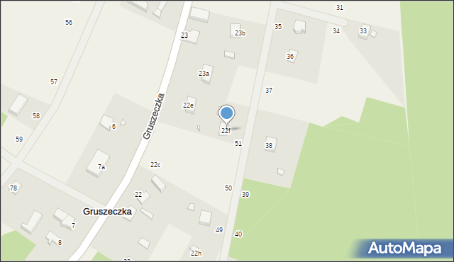 Gruszeczka, Gruszeczka, 22f, mapa Gruszeczka