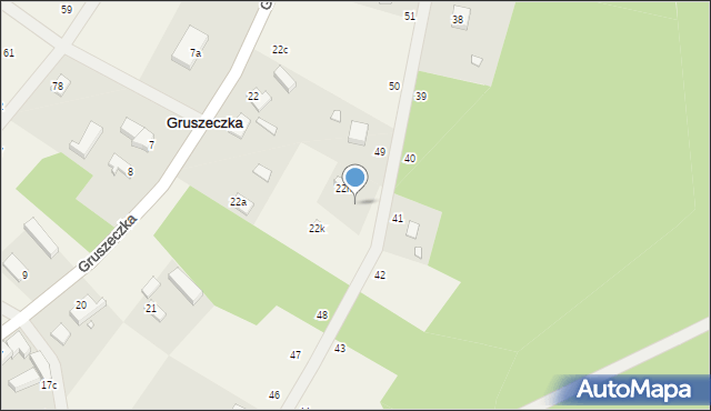 Gruszeczka, Gruszeczka, 22j, mapa Gruszeczka