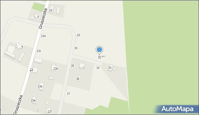 Gruszeczka, Gruszeczka, 31, mapa Gruszeczka
