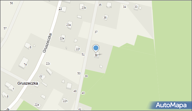 Gruszeczka, Gruszeczka, 38, mapa Gruszeczka