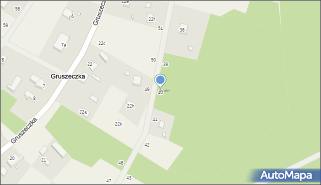 Gruszeczka, Gruszeczka, 40, mapa Gruszeczka