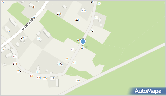 Gruszeczka, Gruszeczka, 43, mapa Gruszeczka