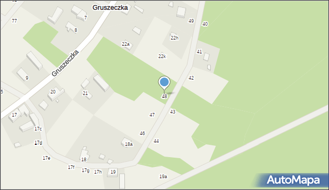 Gruszeczka, Gruszeczka, 48, mapa Gruszeczka