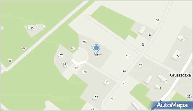 Gruszeczka, Gruszeczka, 63, mapa Gruszeczka
