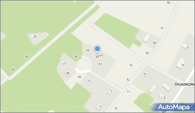 Gruszeczka, Gruszeczka, 64, mapa Gruszeczka