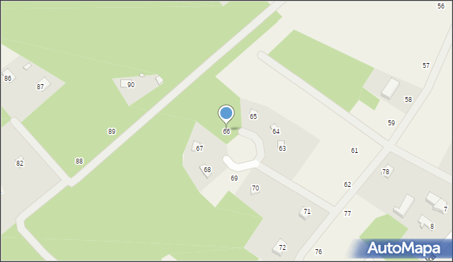 Gruszeczka, Gruszeczka, 66, mapa Gruszeczka