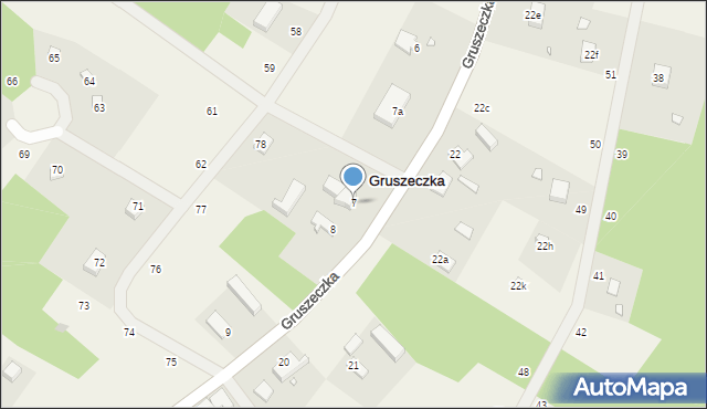 Gruszeczka, Gruszeczka, 7, mapa Gruszeczka