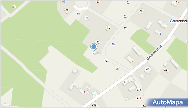 Gruszeczka, Gruszeczka, 73, mapa Gruszeczka