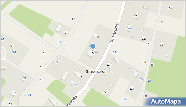 Gruszeczka, Gruszeczka, 7a, mapa Gruszeczka