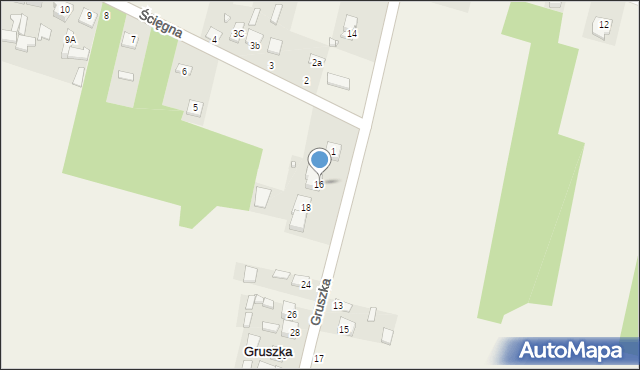 Gruszka, Gruszka, 16, mapa Gruszka