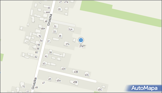 Gruszka, Gruszka, 37A, mapa Gruszka