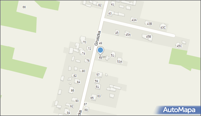 Gruszka, Gruszka, 53, mapa Gruszka