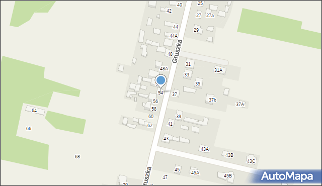 Gruszka, Gruszka, 54, mapa Gruszka