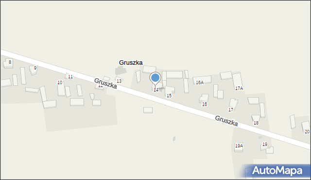 Gruszka, Gruszka, 14, mapa Gruszka