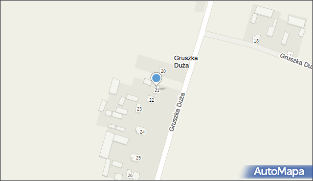 Gruszka Duża-Kolonia, Gruszka Duża-Kolonia, 21, mapa Gruszka Duża-Kolonia