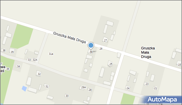 Gruszka Mała Druga, Gruszka Mała Druga, 29, mapa Gruszka Mała Druga