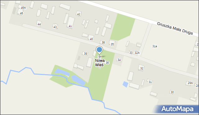 Gruszka Mała Druga, Gruszka Mała Druga, 37, mapa Gruszka Mała Druga