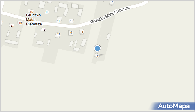 Gruszka Mała Pierwsza, Gruszka Mała Pierwsza, 6, mapa Gruszka Mała Pierwsza