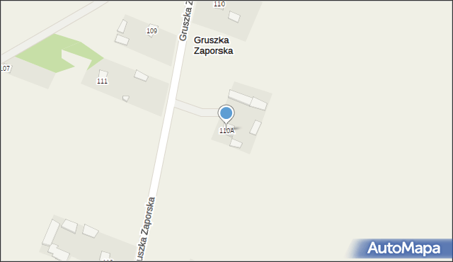 Gruszka Zaporska, Gruszka Zaporska, 110A, mapa Gruszka Zaporska