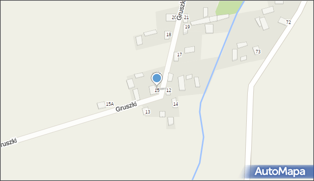 Gruszki, Gruszki, 15, mapa Gruszki