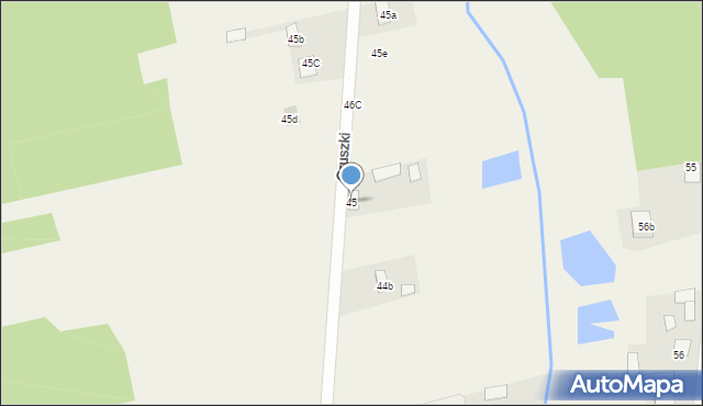 Gruszki, Gruszki, 45, mapa Gruszki