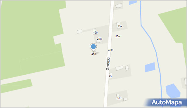 Gruszki, Gruszki, 45d, mapa Gruszki