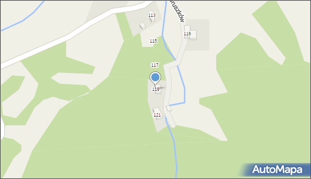 Gruszków, Gruszków, 119, mapa Gruszków