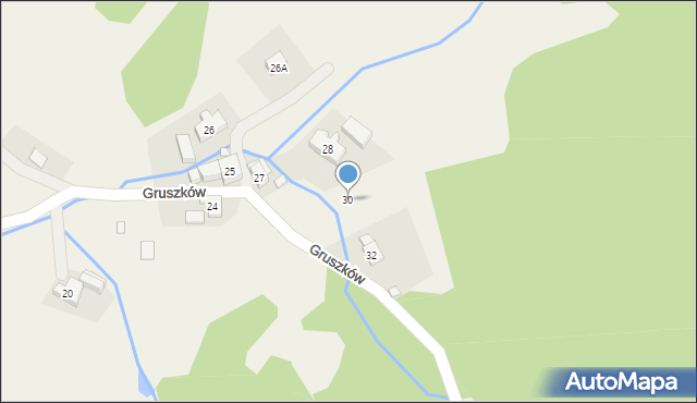 Gruszków, Gruszków, 30, mapa Gruszków