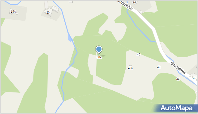 Gruszków, Gruszków, 38a, mapa Gruszków