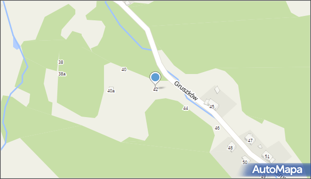 Gruszków, Gruszków, 42, mapa Gruszków