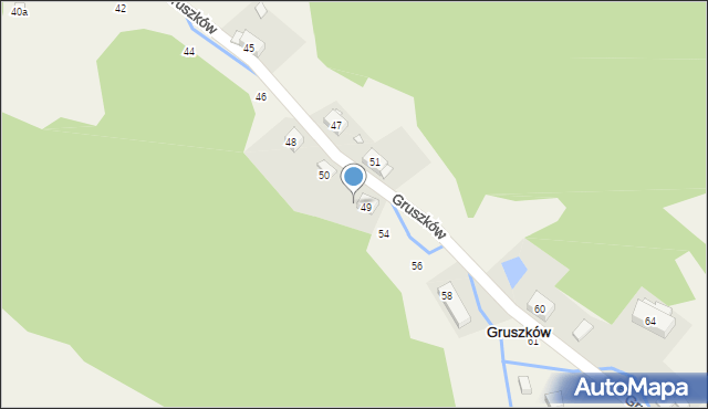 Gruszków, Gruszków, 52, mapa Gruszków