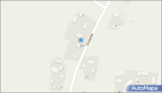 Gruszów, Gruszów, 19, mapa Gruszów