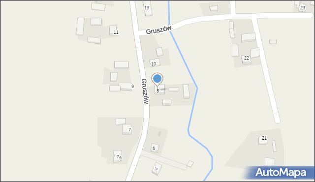 Gruszów, Gruszów, 8, mapa Gruszów