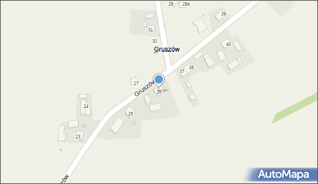 Gruszów, Gruszów, 26, mapa Gruszów