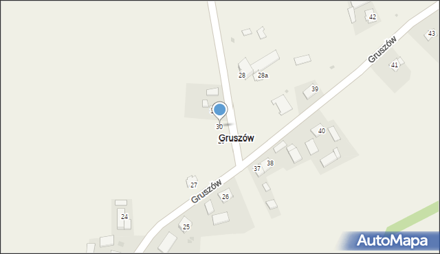 Gruszów, Gruszów, 30, mapa Gruszów