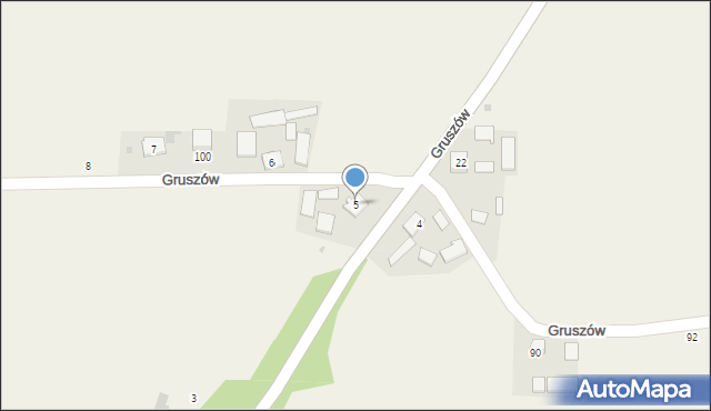 Gruszów, Gruszów, 5, mapa Gruszów