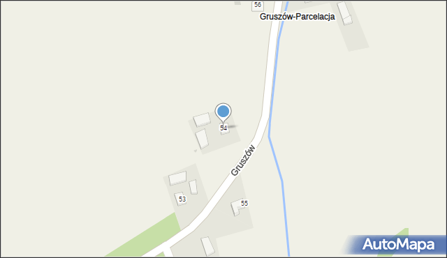 Gruszów, Gruszów, 54, mapa Gruszów
