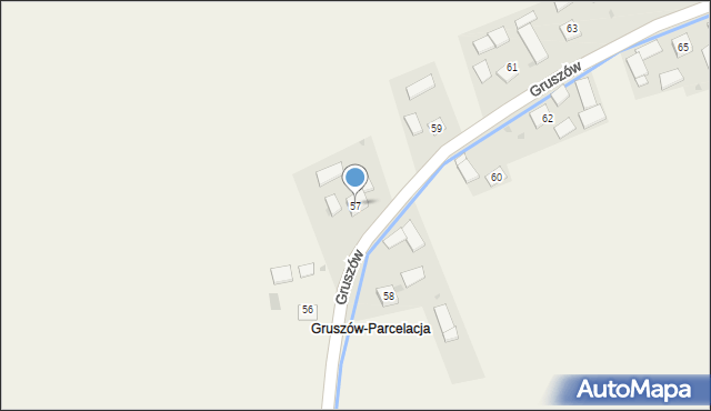 Gruszów, Gruszów, 57, mapa Gruszów