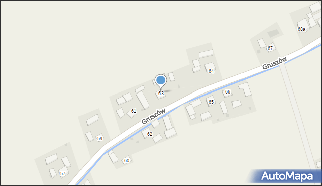 Gruszów, Gruszów, 63, mapa Gruszów